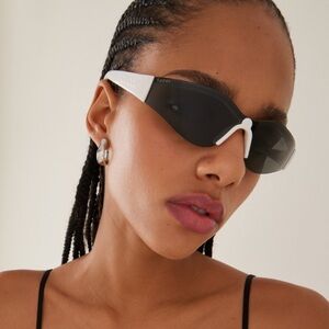 Gucci Black and White Sunglasses